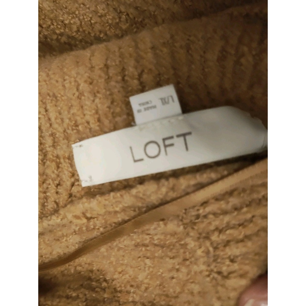 LOFT L/XL Colorblock Long Sweater Vest Open Front Cardigan Pockets Oversized - Picture 3 of 7